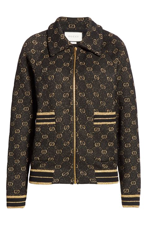 gucci wool bomber jacket|Gucci bomber jacket price.